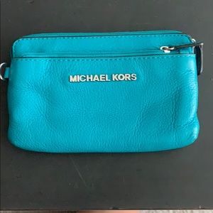 Michael Kors teal wallet